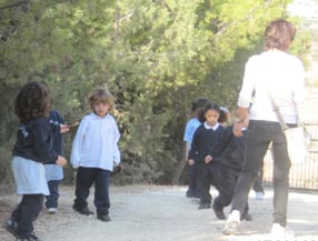 collecting pine cones.JPG